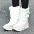 thumbnail image 2 of Oyedens Platform Skiing Boots for Women Deep Winter Fleece Lined Mid Calf Ski Trekking Boots, 2 of 7