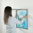 thumbnail image 3 of M&T Displays Enclosed Lockable Sealed Poster Showboard 36x48 Inches Silver Aluminum Noticeboard Bulletin Board For Office School Classroom Hospital Commercial Use, 3 of 8