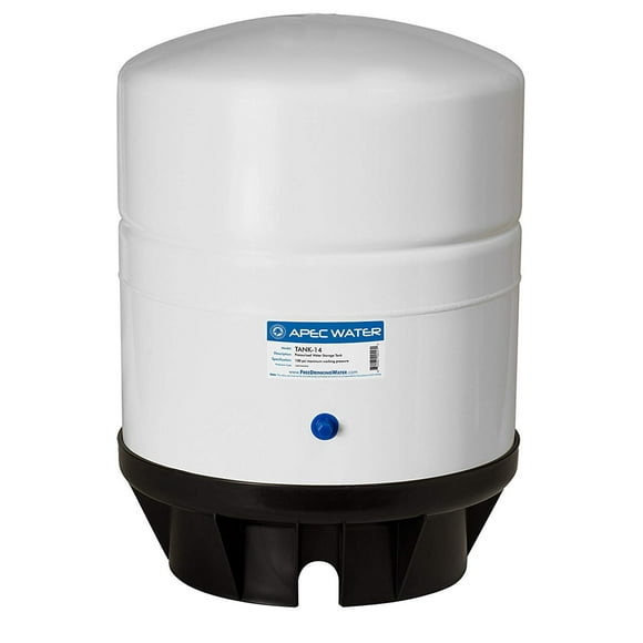 APEC Water Systems TANK-14 14 Gallon Pre-Pressurized Reverse Osmosis Water Storage Tank (White)