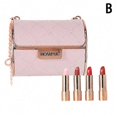 thumbnail image 1 of Lipstick pink bag four pieces (B) $Luxury pet leather bag lipstick set gift box non-stick cup non-fading lip balm gift, 1 of 5