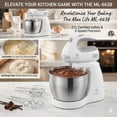 thumbnail image 6 of Max Life 3.2 Quarts Stand Mixer - 5-Speed Electric Powerful Stand Mixer, White, with Stainless Steel Bowl, Dough Hooks, Beaters,, 6 of 9