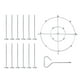 thumbnail image 1 of Soporte para brochetas de acero inoxidable, soporte Vertical para brochetas de barbacoa, accesorios para freidora de 6 cuartos, 1 of 8
