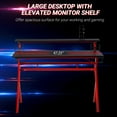 thumbnail image 5 of HOMCOM 47" Gaming Desk Computer Table with Headphone Hook, Cup Holder, Red, 5 of 9