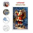 thumbnail image 2 of Christmas Santa with Deer Wall Art Picture Painting Poster Canvas Print Posters Artworks Bedroom Living Room Decor 16x24inch(40x60cm), 2 of 6