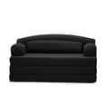 thumbnail image 4 of Leumius Futon Sofa Bed, Convertible Sofa Bed,Folding Boneless Couches,Low-Profile Boneless Couch for Living Room,15.8" H Low Seat Small 57" Foldable Floor Sleeper Mattress Lounge Space‑Saving,Black, 4 of 11