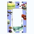 thumbnail image 5 of Metal Light Switch Plate Cover Macaron Fruits and Spices French Desserts CAK023, 5 of 13
