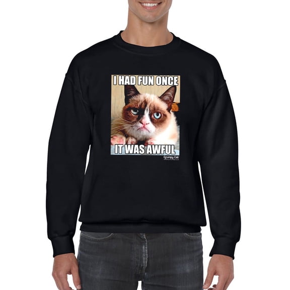 Poster Of Grumpy Cat  Sweatshirt Men -T-Line Designs, Male XX-Large