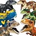 thumbnail image 2 of Jurassic Dinosaur World Brutal Raptor t-rex Triceratops Indominus Rex modelo bloques de construcción Dino Velociraptor figura ladrillos Juguetes, 2 of 5