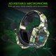 thumbnail image 4 of Onikuma 3.5mm Auriculares con cable Auriculares con audífonos con micrófono RGB Auriculares Control de volumen Control Portátiles Accesorios de audio Oficina Camuflaje Verde Scienceny EL005824-01B, 4 of 7
