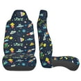 thumbnail image 3 of Sikiie Funny Spaceships Car Seat Protector 2 Pack Car Seat Cushion Mat, Car Seat Covers for SUV, Truck, Van, 3 of 7