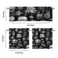 thumbnail image 6 of Kitchen Food Cooking Chef Kitchen Curtains and Valances Set - 3 Piece Kitchen Curtains Sets with Valance for Windows Rod Pocket Machine Washable Kitchen Decor Decorations (54"x18"+2x27.5"x24"), 6 of 6