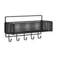 thumbnail image 2 of Wall Mounted Metal Storage Basket Organizer Kitchen Bathroom Shelf Rack Space Saving Hanging Basket For Kitchen Bathroom Laundry Room Home Organization Use, 2 of 6
