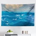 thumbnail image 1 of Landscape Tapestry, Misty Mountain Levels Photography from Thailand, Fabric Wall Hanging Decor for Bedroom Living Room Dorm, 2 Sizes, Azure Blue Grey, by Ambesonne, 1 of 1