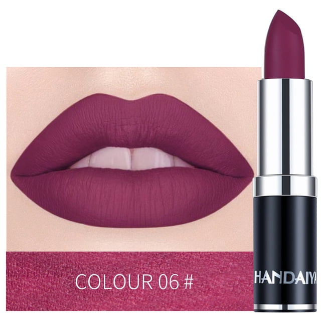 XWSHYW Lápiz Labial Barra de Labios Color Mate Barra de Labios, Barra de Labios Mate de 12 Colores, Mujer