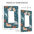 thumbnail image 3 of Daiia Dogs Pattern Decorator Wall Plate Child Safe Outlet Cover, Switch and Outlet Covers,Size 1-Gang 5.0" x3.0" , Polycarbonate Thermoplastic-Style U, 3 of 6