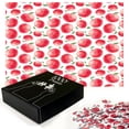 thumbnail image 2 of Ambesonne Fruits Jigsaw Puzzle Durable Cardboard, Watercolor Art Harvest, 1000 pcs, Dark Coral Green White, 2 of 5