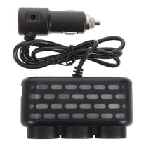 Masteelf  Car Charger Fast with Plug Outlet Electric Universal Gadget Black