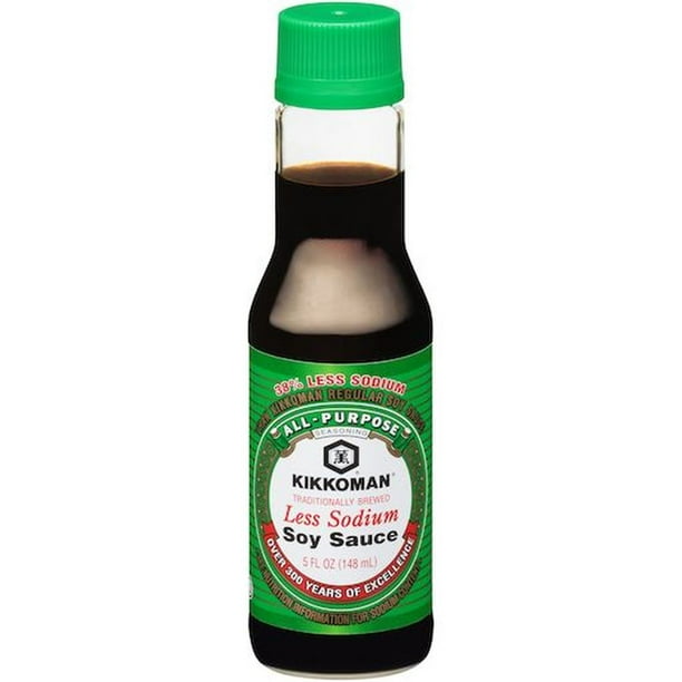 KIKKOMAN Less Sodium Soy Sauce [Bottle] (12/5FZ)