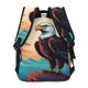 thumbnail image 4 of Disketp Cartoon Iceberg Bald Eagle Mochila Estampada para Hombre y Mujer – Mochila Ligera Clásica con Múltiples Bolsillos para Universidad, Trabajo y Viajes-One Size, 4 of 5