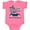 Hot Pink, variant on Inktastic Paradise Beach in West Palm Beach with Palm Trees and Car Boys or Girls Baby Bodysuit