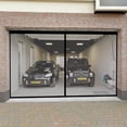 thumbnail image 5 of Garage Door Screen for 2 Car, Heavy Duty Garage Screen Mesh with Magnets, Retractable Hands, Magnetic Double Car Garage Screen, Hands Free Mesh Partition Keeps Bugs Out, Pet and Kid Friendly, 5 of 8