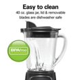 thumbnail image 5 of 12 - Speed Kitchen Blender with 40 Oz. Glass Jar, 700 Watts, Dishwasher - Safe, 5 of 7