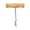Brown, variant on Stainless Steel Corkscrew Opener with Portable T Shape Design for Home Bar and Kitchen Easy Screw-In and Pull Cork Durable Manual for Bottles and Cans