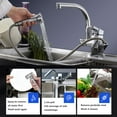 Kitchen Faucet, Spray Gun Can 360°Rotation 1.2M PullOut Sink Faucet