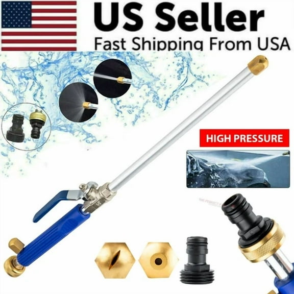PURELY- High Pressure Power Washer Water Spray Gun Nozzle Wand Attachment Garden Hose