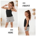 thumbnail image 6 of Cooraby 5 Pack Girls Tank Tops Soft Cami Scoop Neck Undershirts Solid Sleeveless Undershirts for Toddler Girls, 6 of 9