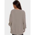 thumbnail image 2 of Womens Oversized Crewneck Long Sleeve Shirts Pullover Sweatshirts, 2 of 7