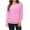 Hot Pink, variant on Yievot Womens V-Neck Sweatshirt Pullover Long Sleeve Shirts Tunic Fall Tops Casual Lightweight Sweatshirts