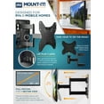MountIt! Lockable Full Motion Tv Wall Mount, RV and Camper Mount, Fits