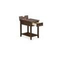 thumbnail image 4 of East West Furniture Denison 24" Wood Nightstand with 1 Drawer in Jacobean Brown, 4 of 6