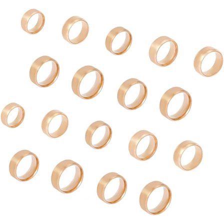 1 Box Stainless Steel Classical Plain Stackable Wedding Band Ring Blank Wedding Ring Cool Simple Band For Women and Men Gifts for Special Occasions