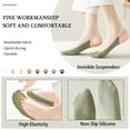 thumbnail image 2 of LDU No Show Socks Women's, Ultra Low Cut Invisible Half Socks, Soft Non-Slip Comfort for Daily Wear, Size 6-10, 6-Pack, 2 of 6