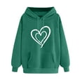 thumbnail image 2 of PNTUTB Women's Fashion Print Winter Hoodie Loose Basic Pullover Long Sleeved Comfortable Sweatshirt, 2 of 5