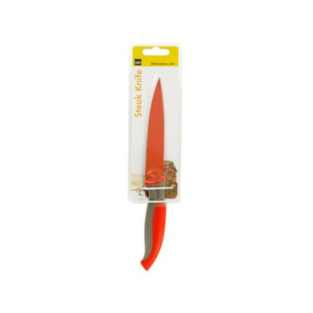 Handle 12 Piece - Bulk Buys OL459-12 Colorful Kitchen Knife with Anti-Slip Handle - 12 Piece