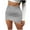Silver, variant on Yuwull Woman's Faux Leather Skirts Causal Skirt Ultrashort Skirt Solid Color Wrap Skirt A-line Bodycon Short Skirt Black