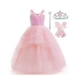 thumbnail image 1 of Vestido de disfraz Xefenki Good Witch Glinda para niñas de 4 a 14 años, 1 of 5