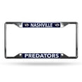 thumbnail image 3 of Nashville Hockey Predator's (Set of 2) Lightweight Chrome Metal License Plate Frames - 4 Corner, 3 of 6