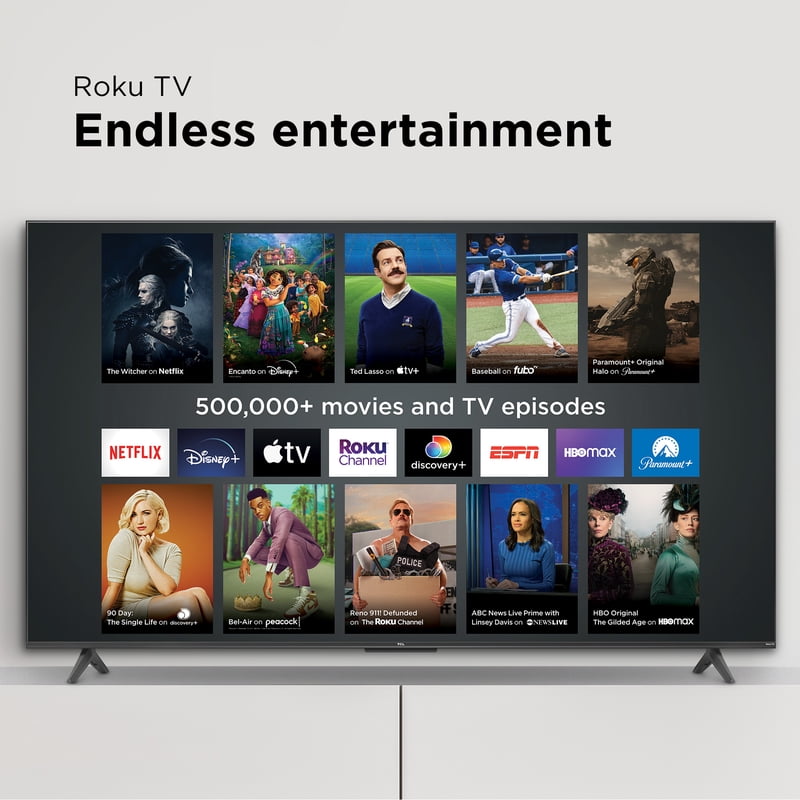 TCL 65” Class S4 (65S451) 4K UHD HDR Smart TV with Roku TV gallery view