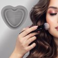 thumbnail image 2 of Unique Bargains 1 Pc Foldable Heart-shaped Makeup Sponge Brush Cleaner Gray, 2 of 5