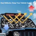 thumbnail image 4 of HUIACONG Gray Camo Sun Shade Windshield,Car Sunshade for Rubicon Sahara TJ JK JKU 2 & 4 Door-Blocks UV Rays Sun Visor Shield,Front Window Sun Shade, 4 of 6