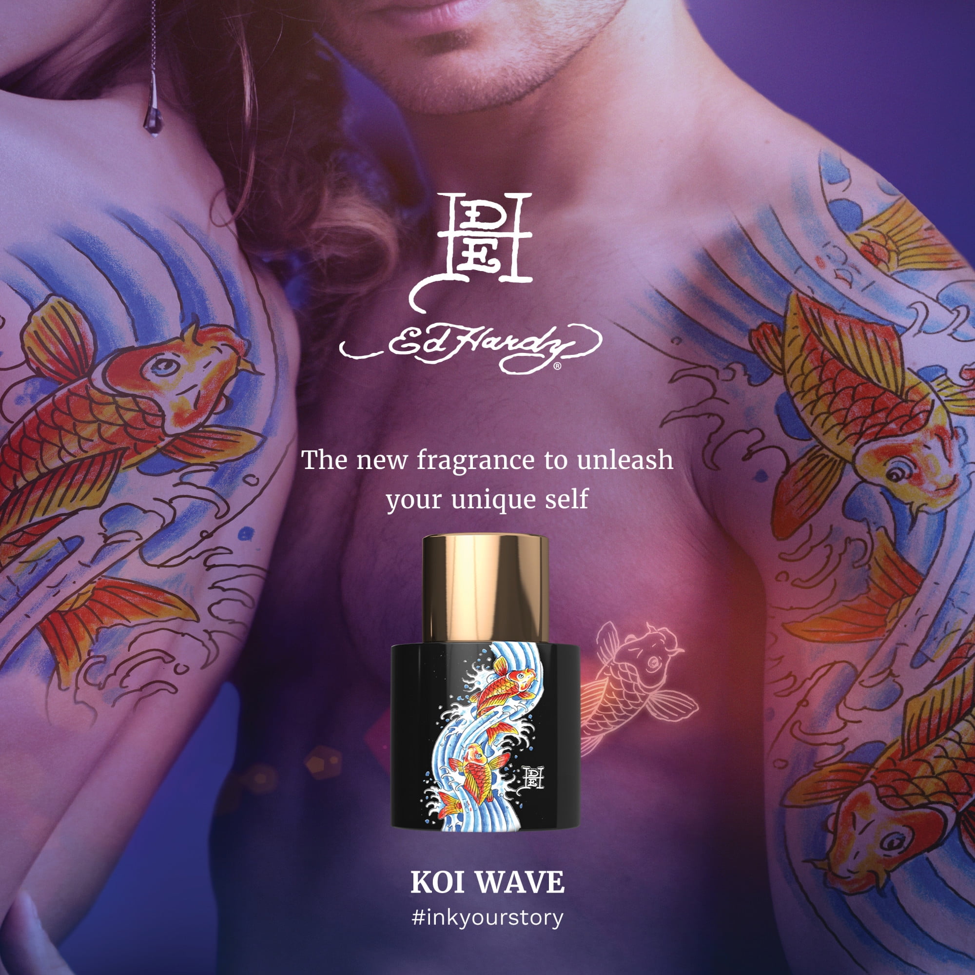 Ed Hardy Koi Wave Unisex Fragrance Eau de Parfum Spray 1.0 fl. oz Walmart