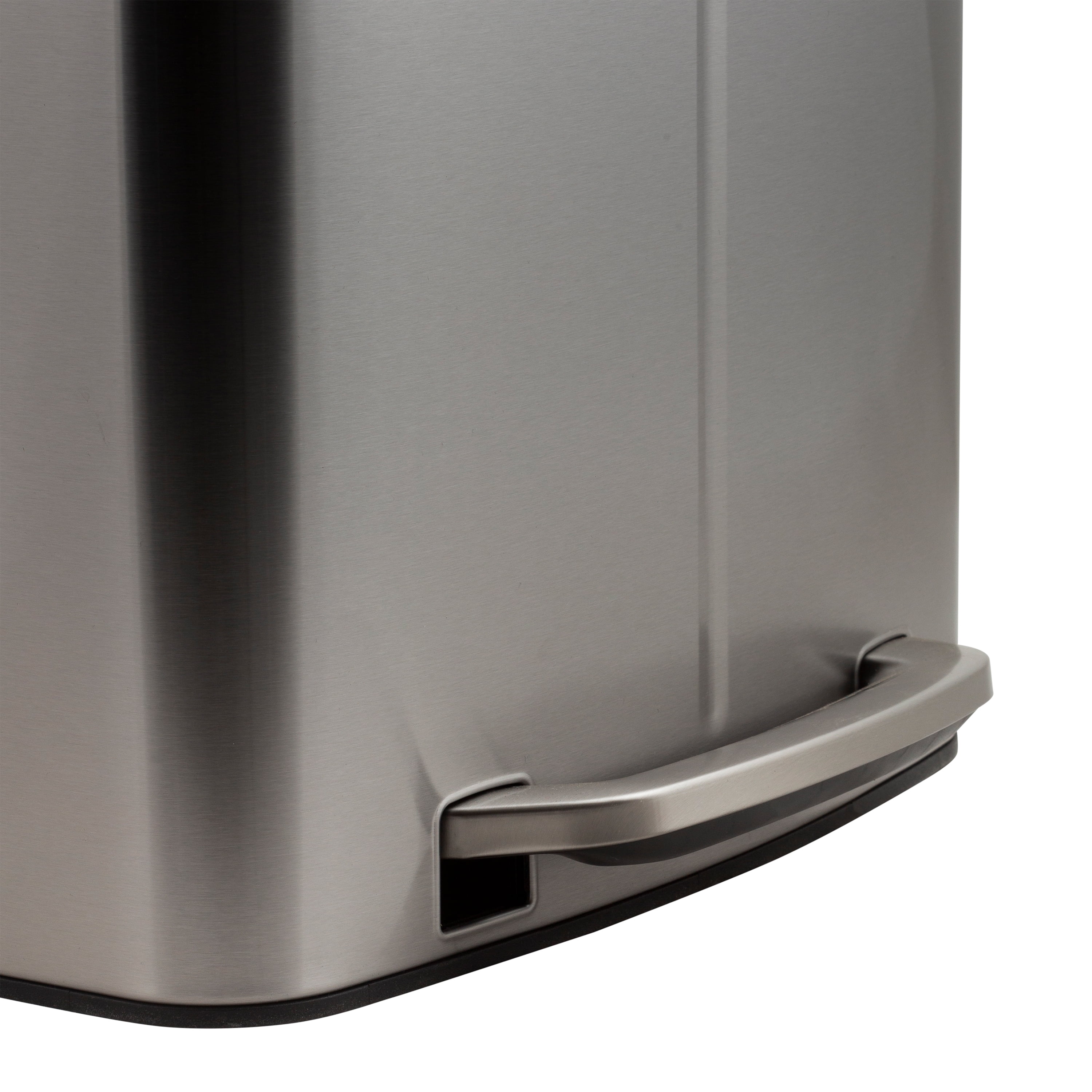 Organize It All 40 L Dual Compartment Recycling Bin, 17.5" x 16.2" x 23.6", Stainless Steel