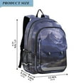 thumbnail image 2 of FORMRS Unisex School Backpack 17" Student Travel Bag with Laptop Compartment, Moonlight Mountain, 2 of 7
