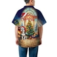 thumbnail image 5 of Merry Christmas Siberian Husky Santa Hat Xmas Tree Winter Holiday Hawaiian Shirt Breathable Summer Unisex Merch Husky Dog Lover Gifts - 01013, 5 of 6