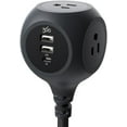 thumbnail image 1 of 360 Electrical PowerBall32 Hub de Charge Tressé 3 Prises 32W - Noir Obsidienne, 1 of 1