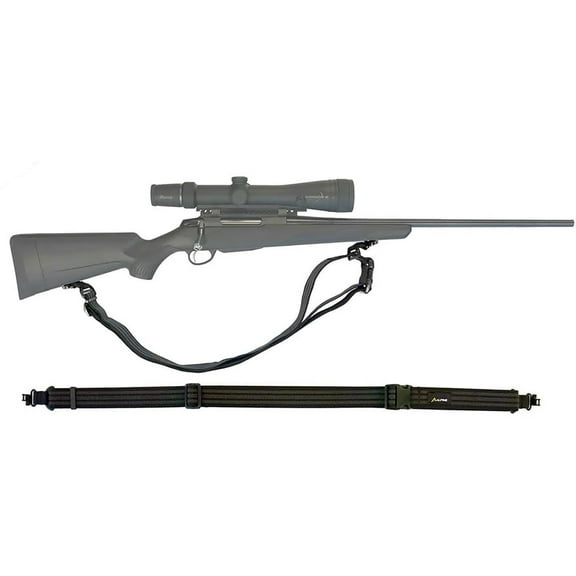 Alpine Innovations Dual Strap Rifle Sling with Sling Swivel Nylon Black